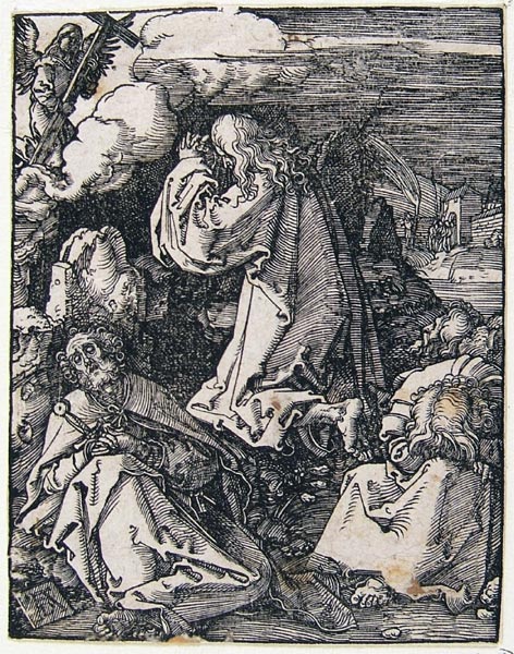 D?rer Albrecht - Cristo sul monte degli Ulivi (dalla serie: La Piccola Passione)